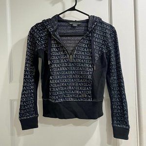 Armani Exchange cropped hoodie